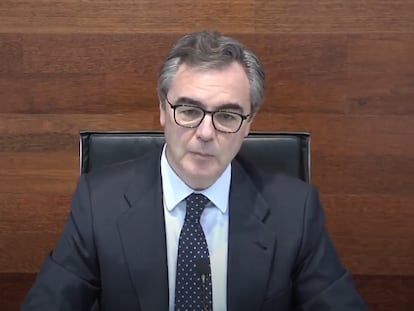 El consejero delegado de Bankia, José Sevilla, durante la presentación de resultados del primer trimestre de 2020.

EUROPA PRESS
29/04/2020 