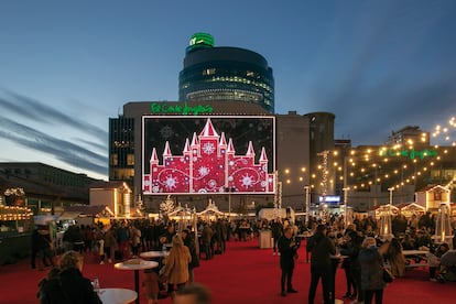 Exterior de El Corte Inglés del Paseo de la Castellana de Madrid.