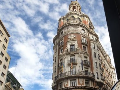 Fachada del Banco de Valencia en la capital del Turia.