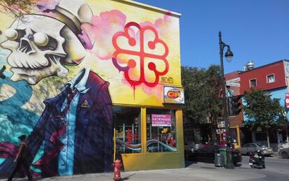 'Street art' en el bulevar Saint-Laurent, en Montreal.