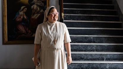 La hermana Xiskya Valladares en la comunidad religiosa Pureza de María Santísima, en Palma.
