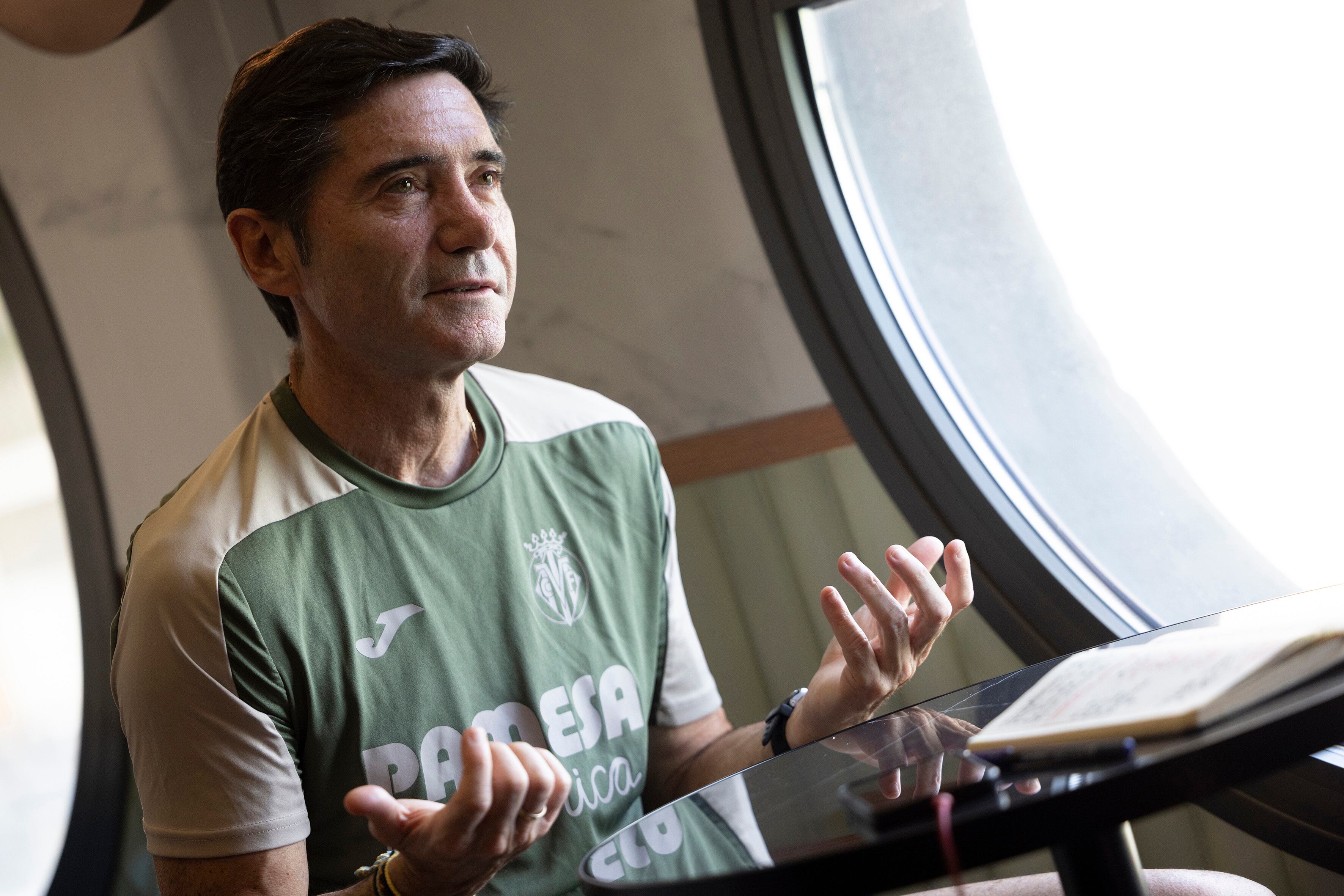 Marcelino, durante la entrevista.
