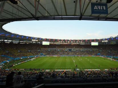 Vista geral do estádio do Maracanã.