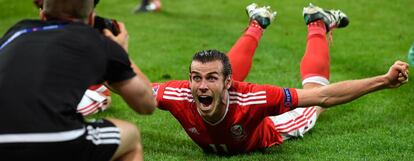 Bale celebra el pase a semifinales.