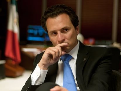 Emilio Lozoya, Director General de PEMEX, durante la entrevista