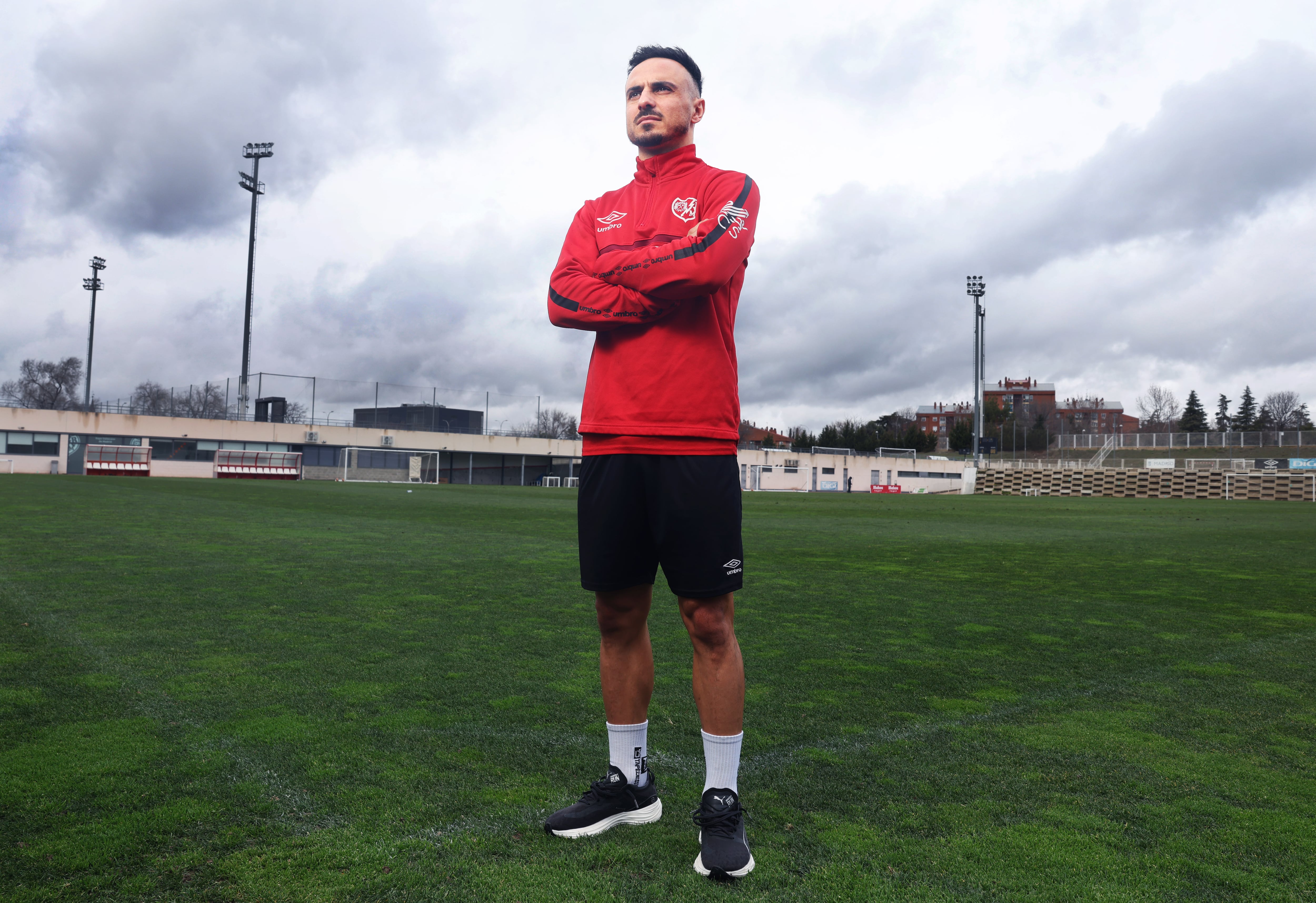 Álvaro García, en la Ciudad Deportiva del Rayo.