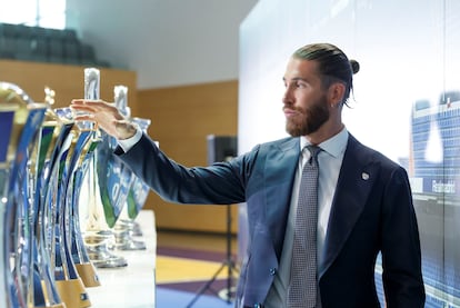 Sergio Ramos, en su despedida del Madrid.