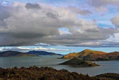 Vista del lago Titicaca.