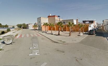 Una calle del barrio de Villarrubia, en Carlet, Valencia.