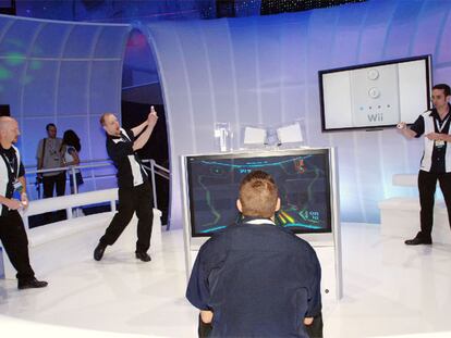 Demostración de la Wii de Nintendo.