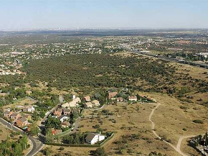 Vista aérea del Área Homogénea Norte en la localidad madrileña de Torrelodones.