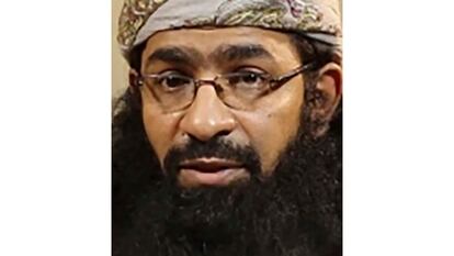 This photo provided by Rewards for Justice, U.S. Department of State, shows Khalid al-Batarfi, the leader of Yemen's branch of al-Qaida.