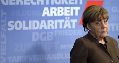 La canciller alemana, Angela Merkel, en Berl&iacute;n