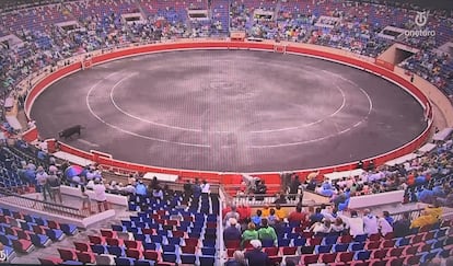 Aspecto de los tendidos de la plaza de toros de Bilbao la tarde del pasado día 25.