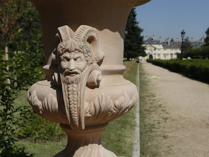 Jard&iacute;n del palacio de El Pardo. 