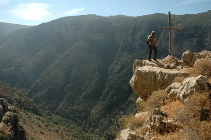 Gilbert Moukheiber, empresario de ecoturismo, en el Valle de Qadisha.