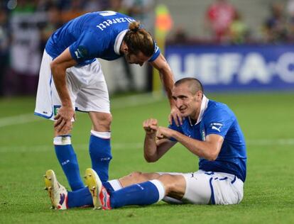 Chiellini pide el cambio contra Irlanda