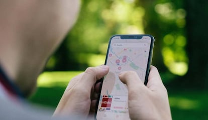 Uso de Google Maps en un teléfono