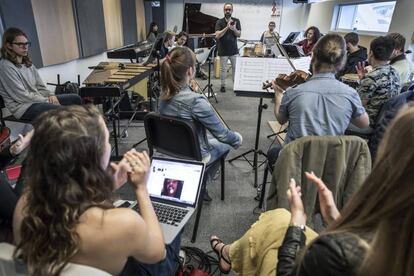 Una clase en Berklee.