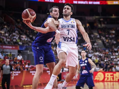 Facundo Campazzo, en una acción del partido.