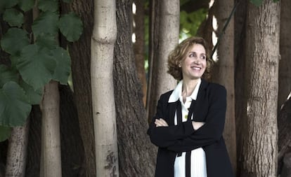 Carolina Moreno, el pasado sábado en el Jardín Botánico de la Universitat de València.