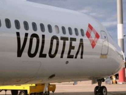 Imagen de un avión de Volotea.