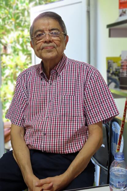 El escritor Sergio Ramírez en la Feria del Libro de Madrid el pasado mes de junio.