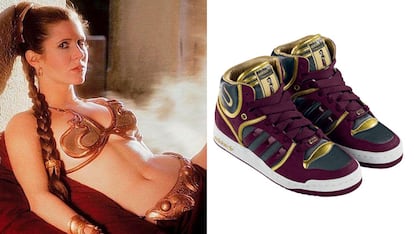 En 2010, Adidas lanzó una línea de zapatillas basada en la saga de George Lucas. También estuvieron disponibles los modelos Top Ten Hi en homenaje a Leia en tonos dorados, grises y morados.

 