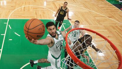 Jayson Tatum, durante el tercer partido de las Finales de la NBA de baloncesto, el pasado miércoles 8 de junio de 2022.