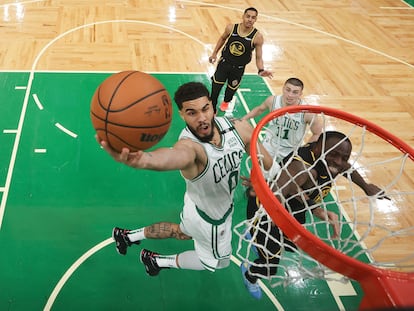 Jayson Tatum, durante el tercer partido de las Finales de la NBA de baloncesto, el pasado miércoles 8 de junio de 2022.