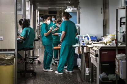 Sanitarios del Hospital Clínico de València.