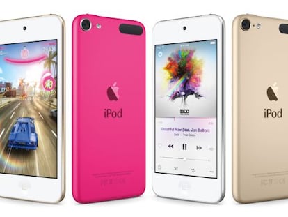 La nueva gama de iPod Touch recién presentada.