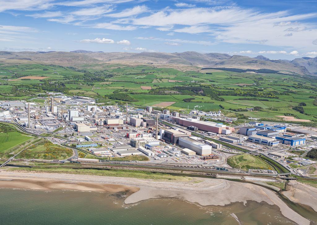 Imagen aérea de las instalaciones de Sellafield (Reino Unido).