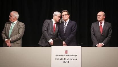 Gordó con el expresident Artur Mas, en diciembre de 2014.