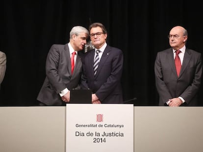 Gordó con el expresident Artur Mas, en diciembre de 2014.