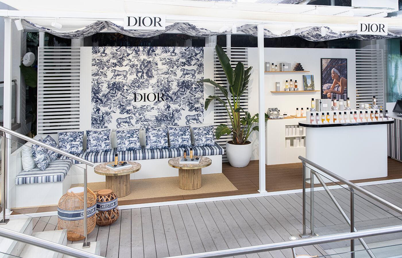 La tienda efímera de las fragancias de Dior en el hotel Puente Romano.