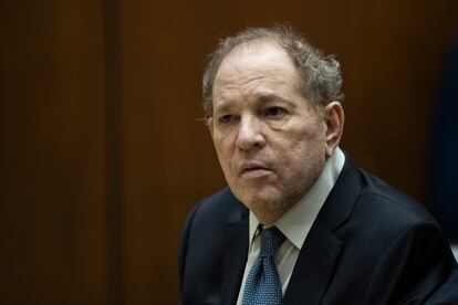 Harvey Weinstein in court at the Clara Shortridge Foltz Criminal Justice Center in Los Angeles, California