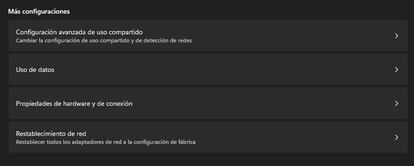 Restablecer redes en Windows 11