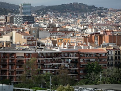 Edificios de viviendas en Barcelona, en una imagen de mayo de 2023.