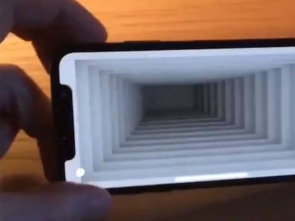 iPhone X: no vas a poder dejar de mirar este increíble efecto en su pantalla