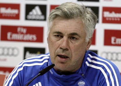 Rueda de prensa de Ancelotti.
