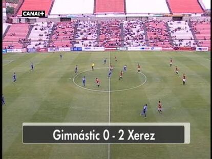 Gimnàstic 0 - Xerez 2