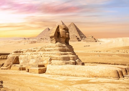 Las pirámides de Giza, en Egipto.