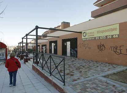 Locales comerciales en Boadilla que el ex alcalde adjudicó a una empresa de la trama de Correa por un precio muy bajo.