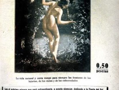 Portada de 1935 de la revista naturista 'Pentalfa', que arribà a tiratges de fins a 25.000 exemplars.