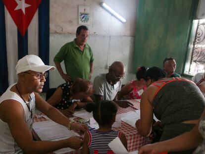 El conteo de las votaciones en La Habana.