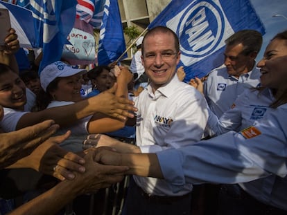 Ricardo Anaya en León (Estado de Guanajuato) en 2018.