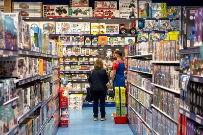 Interior de una tienda.