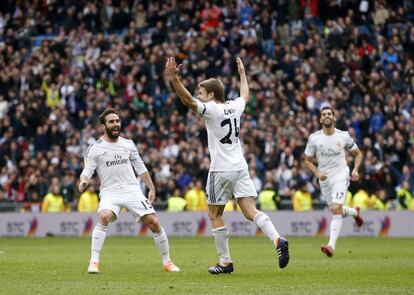 Illarramendi celebra el 1-0.