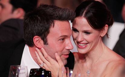 Los actores Ben Affleck y Jennifer Garner en la ceremonia de los Critics Choice Movie Awards, en enero de 2011 en Los Ángeles, Estados Unidos.